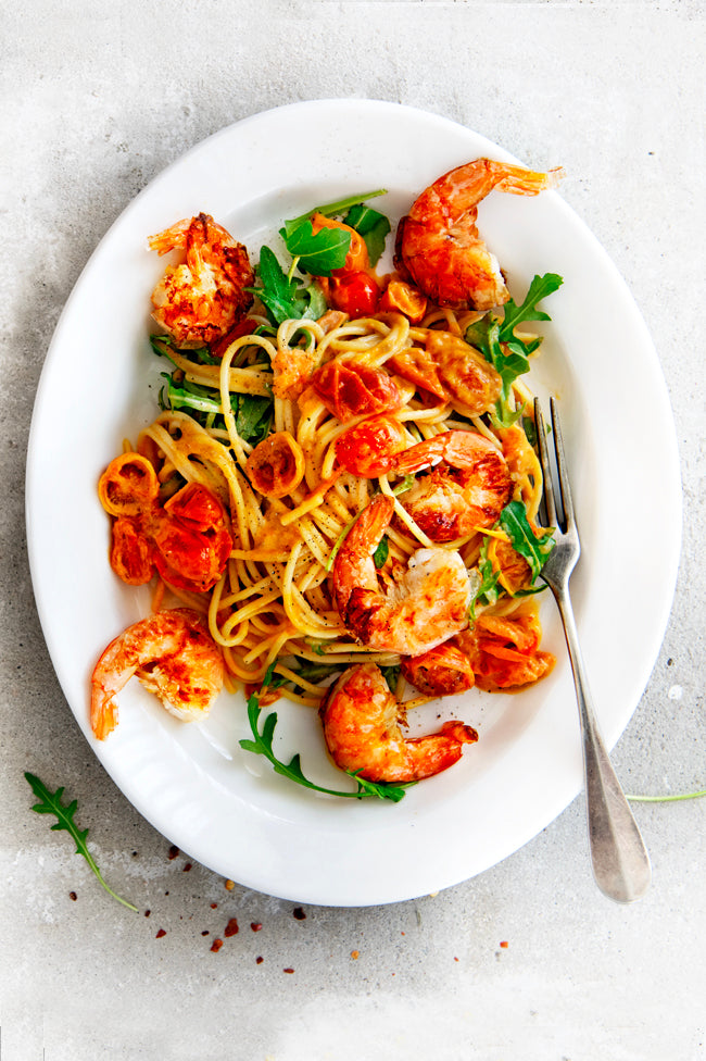 PASTA MET GARNALEN